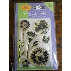 Hero Arts Poly Clear Stamp Set Real Flowers 4x6 CL426